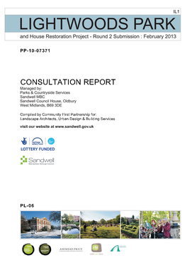 Lightwoods Park and House Consultation Report