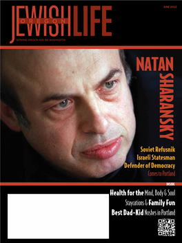 Natan Sharansky, Above: “The Moment You Have Something to Die For, You Have Something to Live For.” 32 Pastry Chef Cooks up Solutions for World’S Ills Too
