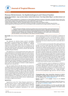 Human Rickettsiosis: an Epidemiological and Clinical Update