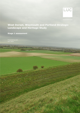 West Dorset, Weymouth and Portland Strategic Landscape and Heritage Study