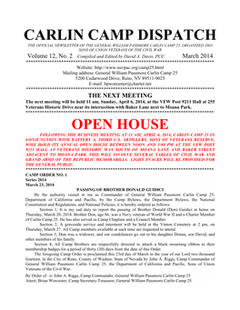 Carlin Camp Dispatch Mar14