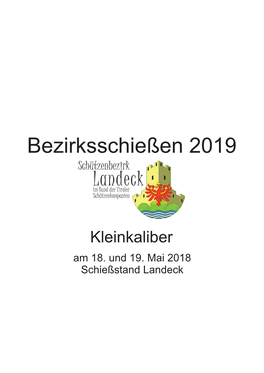 Bezirksschießen 2019 Ergebnisse