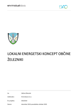 Lokalni Energetski Koncept Občine Železniki