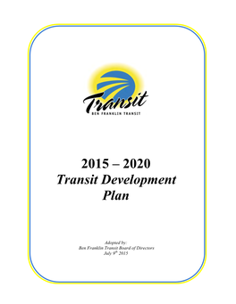 2015 – 2020 Transit Development Plan