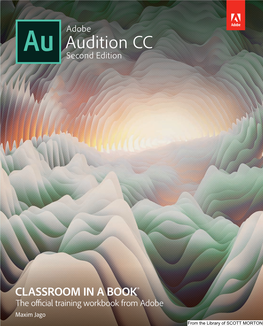 Adobe Audition CC, Classroom in a Book®, Second Edition