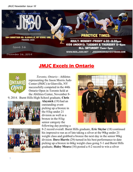 JMJC Excels in Ontario