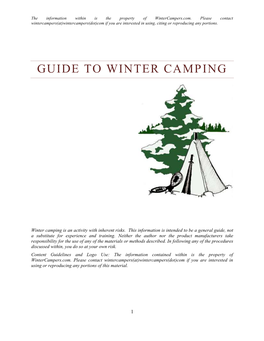 Guide to Winter Camping
