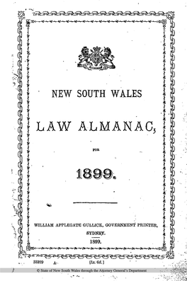 Law Almanac, 1899