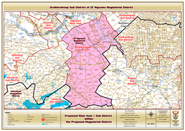 Northern Cape Proposed Main Seat / Sub District Within the Proposed