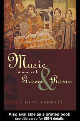 Music in Ancient Greece and Rome