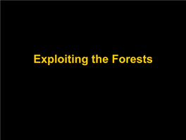Exploiting the Forests Exploiting the Forests