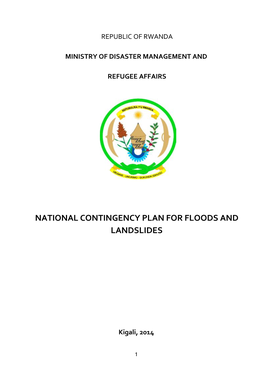 National Contingency Plan for Floods and Landslides