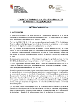 Proyecto De Concentración Parcelaria De La