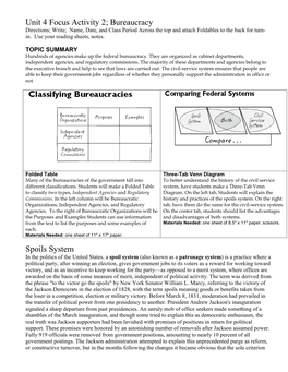 SSCG4 the Student Will Demonstrate Knowledge of the Organization And