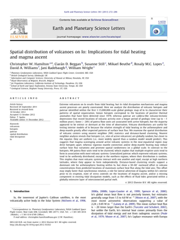 Spatial Distribution of Volcanoes on Io Implications for Tidal Heating And