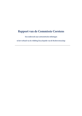Rapport Van De Commissie Corstens