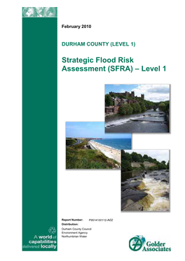 Strategic Flood Risk Assessment (SFRA) – Level 1