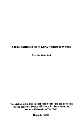 Dissertation Submitted in Part-Fulfilment of the Requirements for the Degree of Doctor of Philosophy, Department of History, University of Sheffield