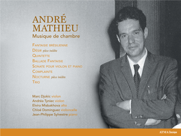 ANDRÉ MATHIEU Musique De Chambre