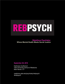 Rebellious Psychiatry: Where Mental Health Meets Social Justice
