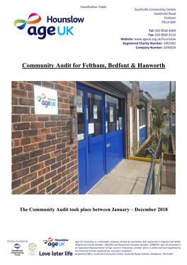 Community Audit for Feltham, Bedfont & Hanworth