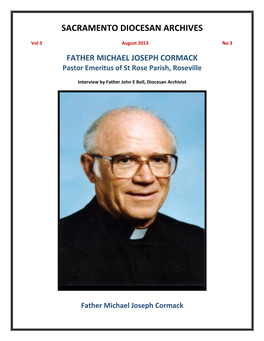 Vol 3, No 3 Fr Michael Cormack