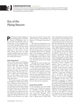 Era of the Flying Saucers
