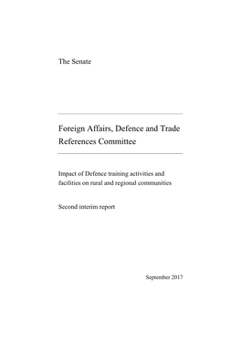 Foreign Affairs, Defence and Trade References Committee