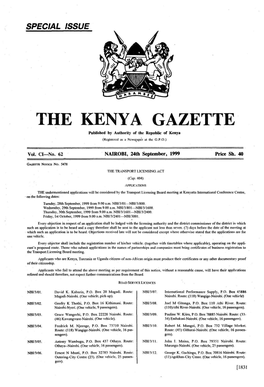 The Kenya Gazette