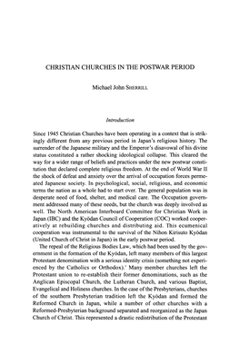 Christian Churches in the Postwar Period