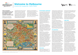 Melbourne Adventure Historical Snapshot: 1835-1940