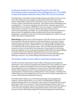 Landscape Analysis for Competing Proposals in the PSC AC Transmission Lines Comparative Proceeding (Case No