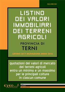 Listino Dei Valori Immobiliari Dei Terreni Agricoli