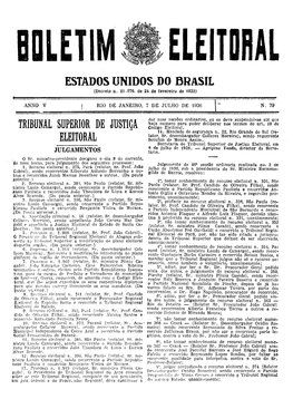 Tribunal Superior De Justiça Eleitoral, Era 6 De Julho De 1936