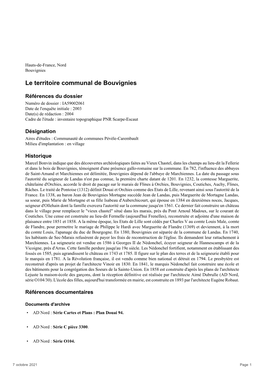 Le Territoire Communal De Bouvignies