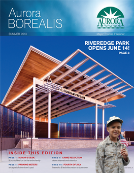 Summer 2013 Aurora Borealis Newsletter (PDF)