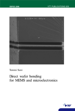 Direct Wafer Bonding for MEMS and Microelectronics