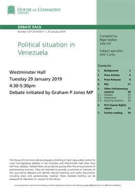 Political Situation in Venezuela 3