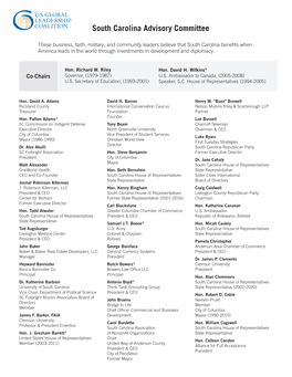 USGLC's South Carolina Advisory Committee