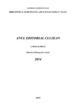 An Editorial 2014