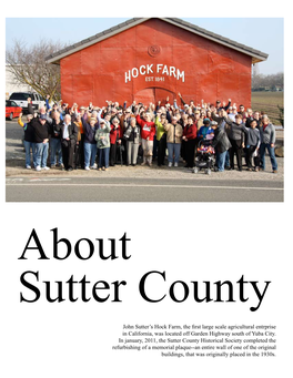 John Sutter's Hock Farm, the First Large Scale