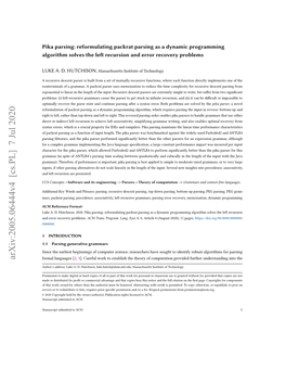 Reformulating Packrat Parsing As a Dynamic Programming Algorithm Solves the Left Recursion and Error Recovery Problems