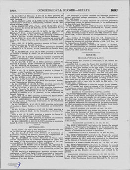 1918. Congressional Record-- Senate