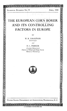The European Corn Borer and Its Controlling Factors in Europe