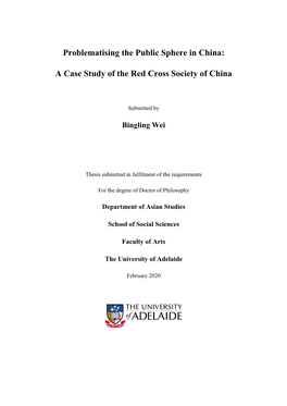 Problematising the Public Sphere in China