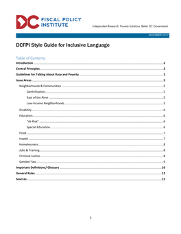 DCFPI Style Guide for Inclusive Language