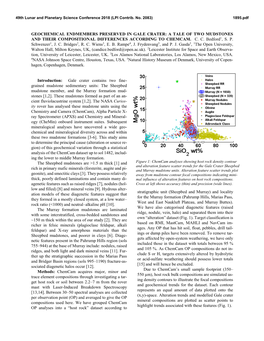 Geochemical Endmembers Preserved in Gale Crater: a Tale of Two Mudstones and Their Compositional Differences According to Chemcam