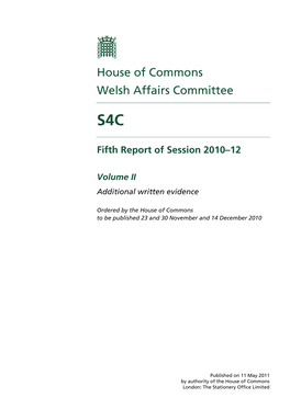 House of Commons Welsh Affairs Committee