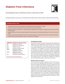 Diabetic Foot Infections