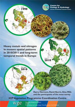 Heavy Metals and Nitrogen in Mosses: Spatial Patterns in 2010/2011 and Long-Term Temporal Trends in Europe Lead 2010